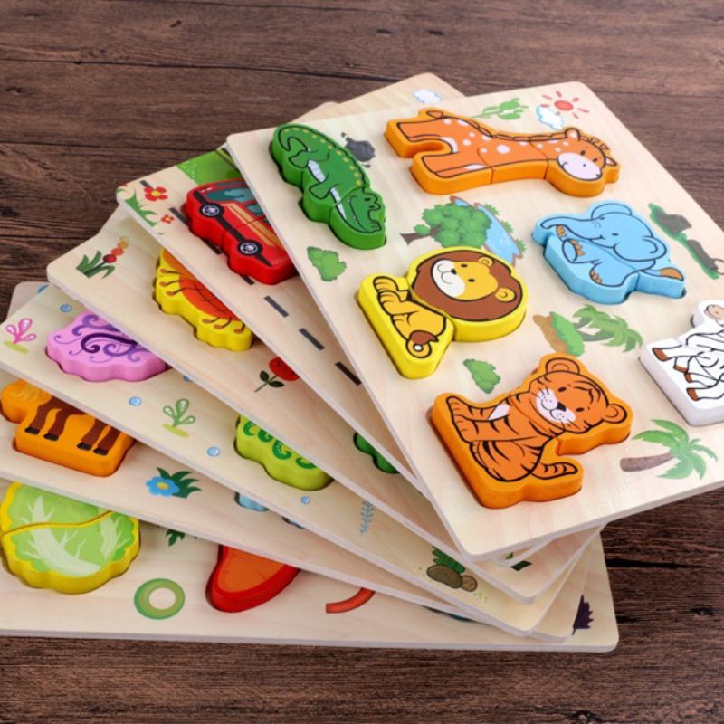 Puzzle Chunky Kayu