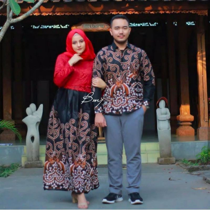 gamis brokat jumbo couple