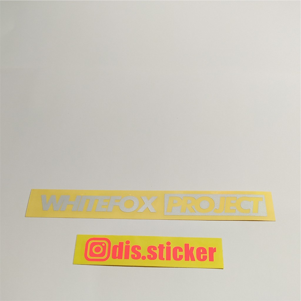 Stiker Cutting Whitefox Project/Racing