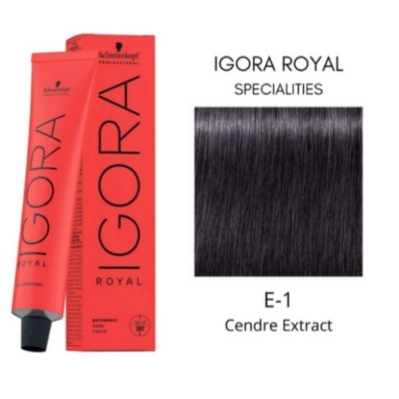 cat rambut igora royal E/1 cendre extract