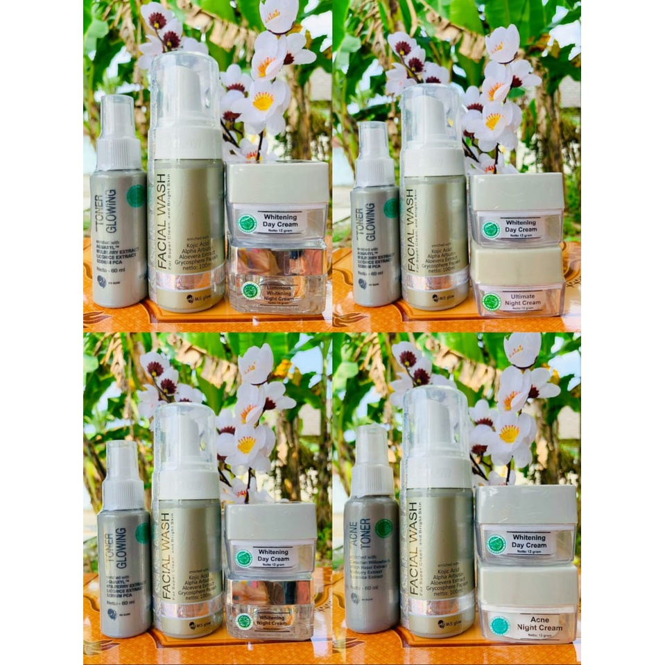 [COD] MS GLOW PAKET WAJAH ORIGINAL