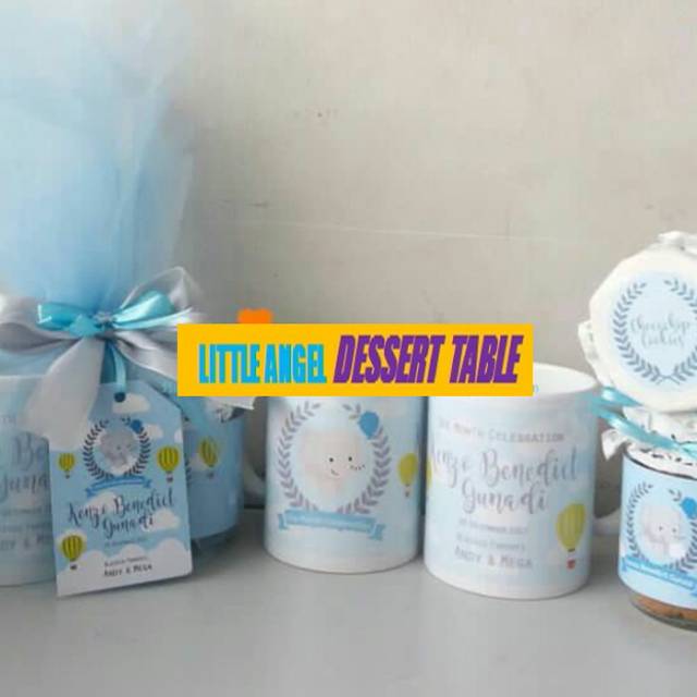 HAMPER / SOUVENIR MUG & JAR WITH TULLE PACKAGING