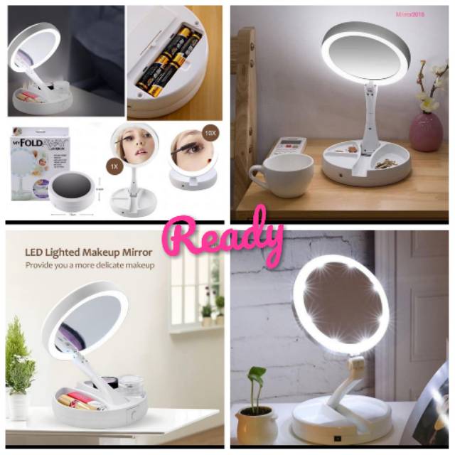 Cermin LED portable