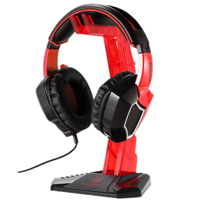 Sades Universal Gaming Headphone Hanger - C809 - Red