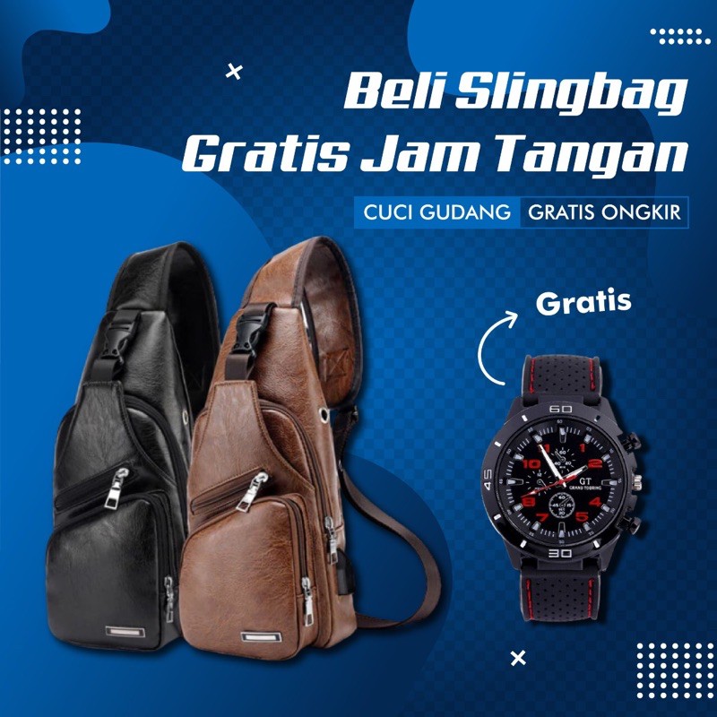 SLINGBAG GRATIS JAM CHRONO TERBARU