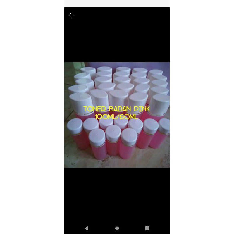 toner badan pink 60ml