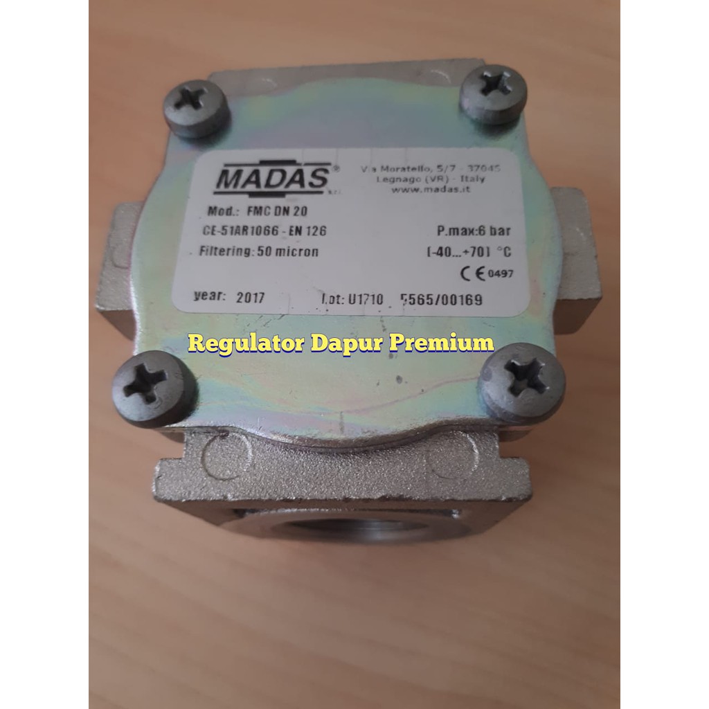 Gas Compact Filter DN20 Madas 3/4"