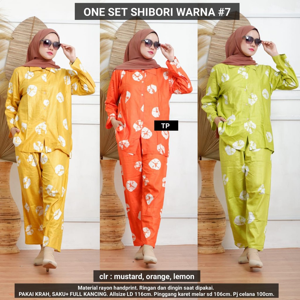 One Set Shibori Warna