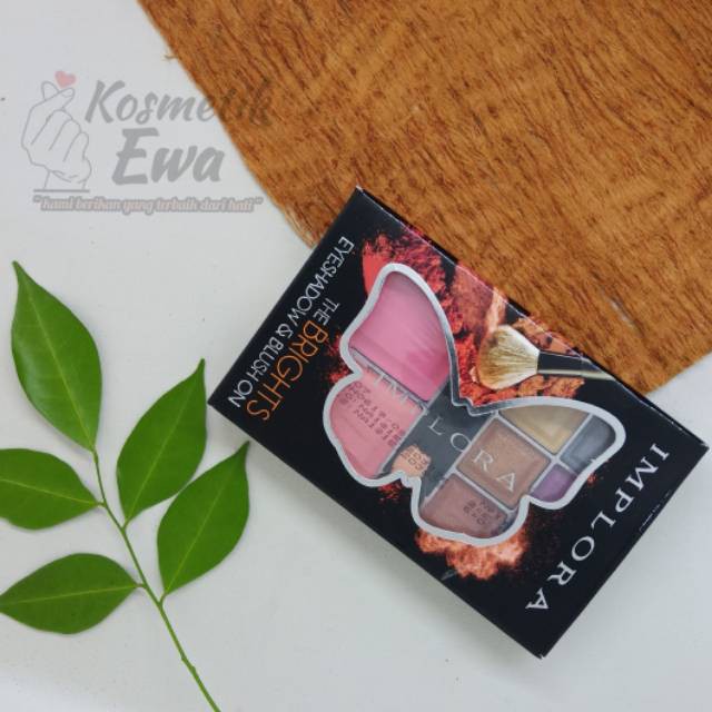 IMPLORA - EYESHADOW + BLUSH ON IMPLORA ( KUPU-KUPU) ❤BPOM❤