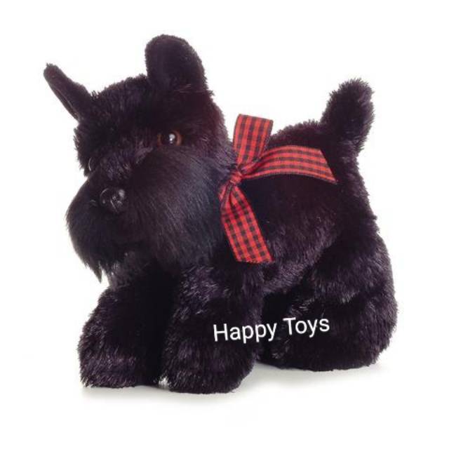 Boneka Anjing Snauzer hitam