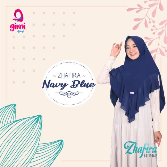 Zhafira Khimar Navy Blue