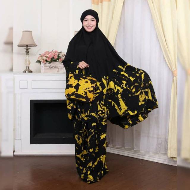 Mukena batik Abstrak malaman