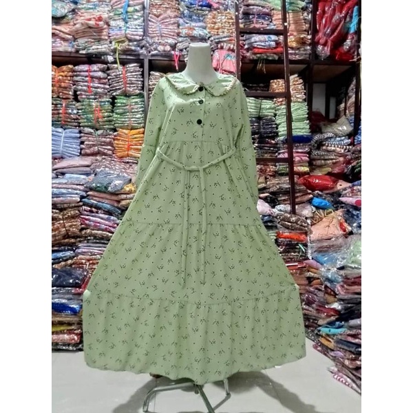 gamis katun crayon