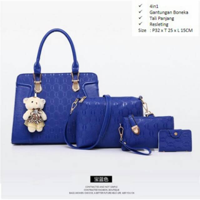 blue Tas Import Set 4in1