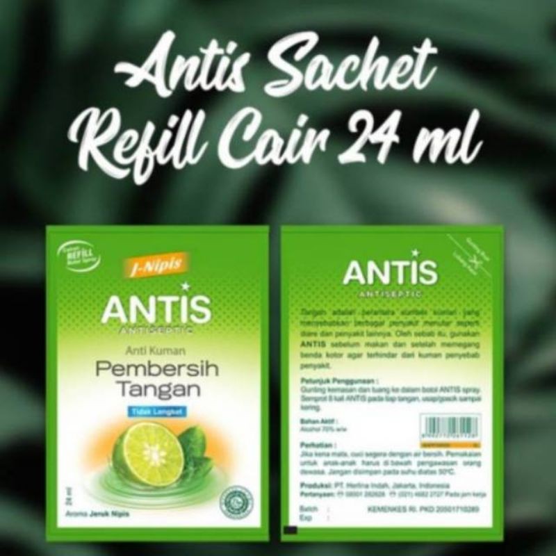HANDSANITIZER ANTIS SASET CAIR 24ml