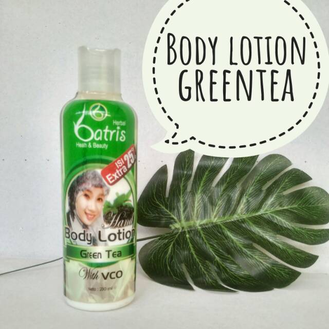 Body lotion greentea