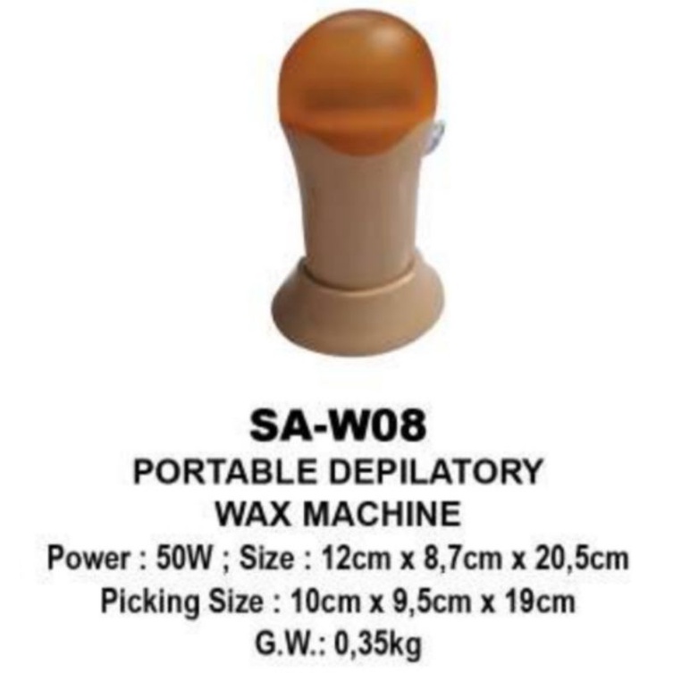 Dipilatory waxing heater