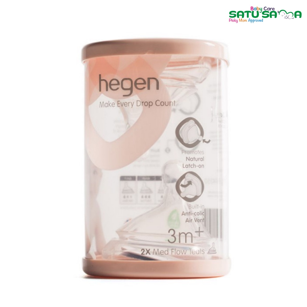 Hegen Teat Medium Flow 2PK