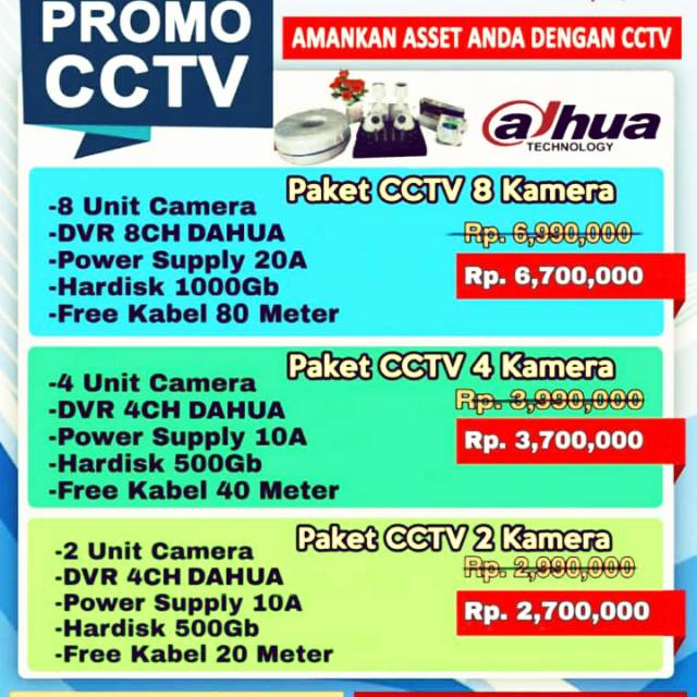 Paket diatas sudah include pasang