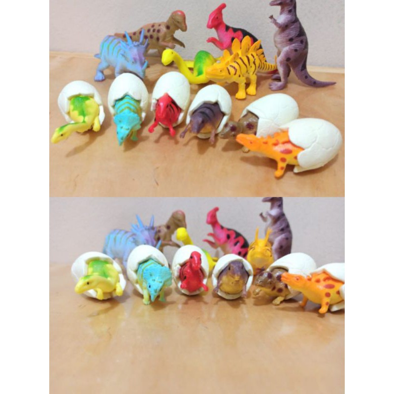 Mainan Dinosaurus + Telur isi 12