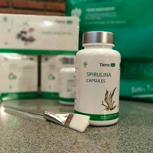 Masker spirulina tiens