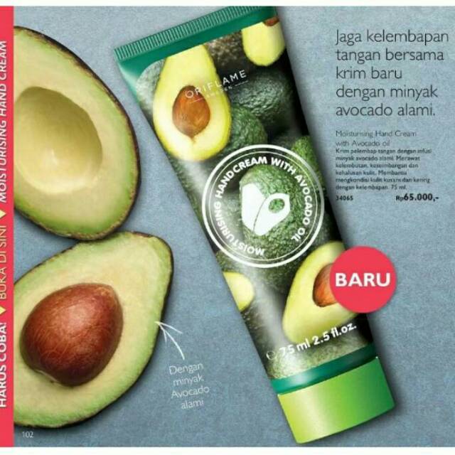 Hand cream avocado