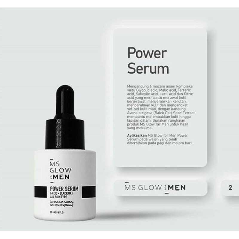 MS GLOW FOR MEN POWER SERUM