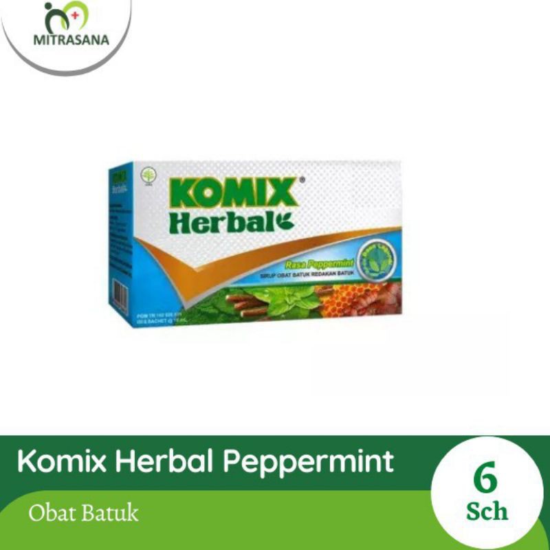 Komix Herbal Peppermint 6 Sachet