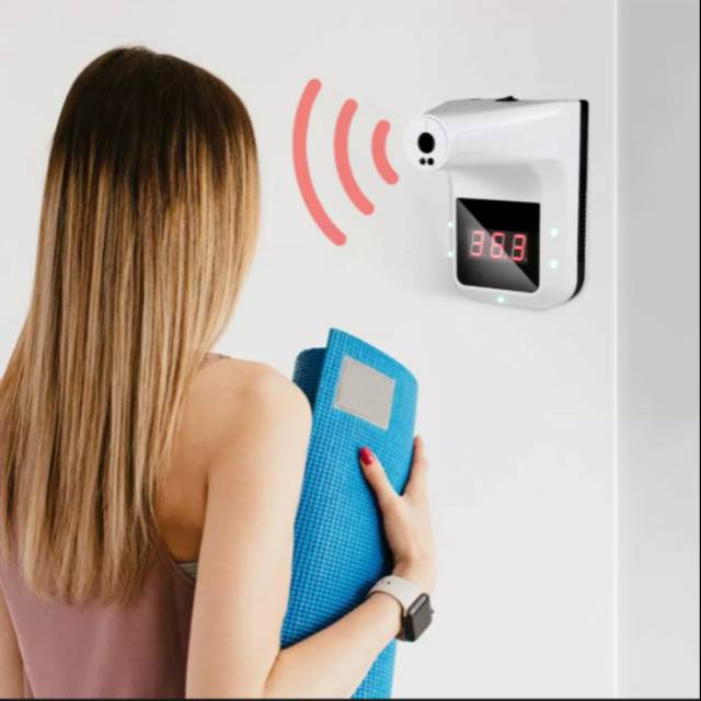 Automatic thermometer infrared wall / termometer dinding / forehead / hand temperature