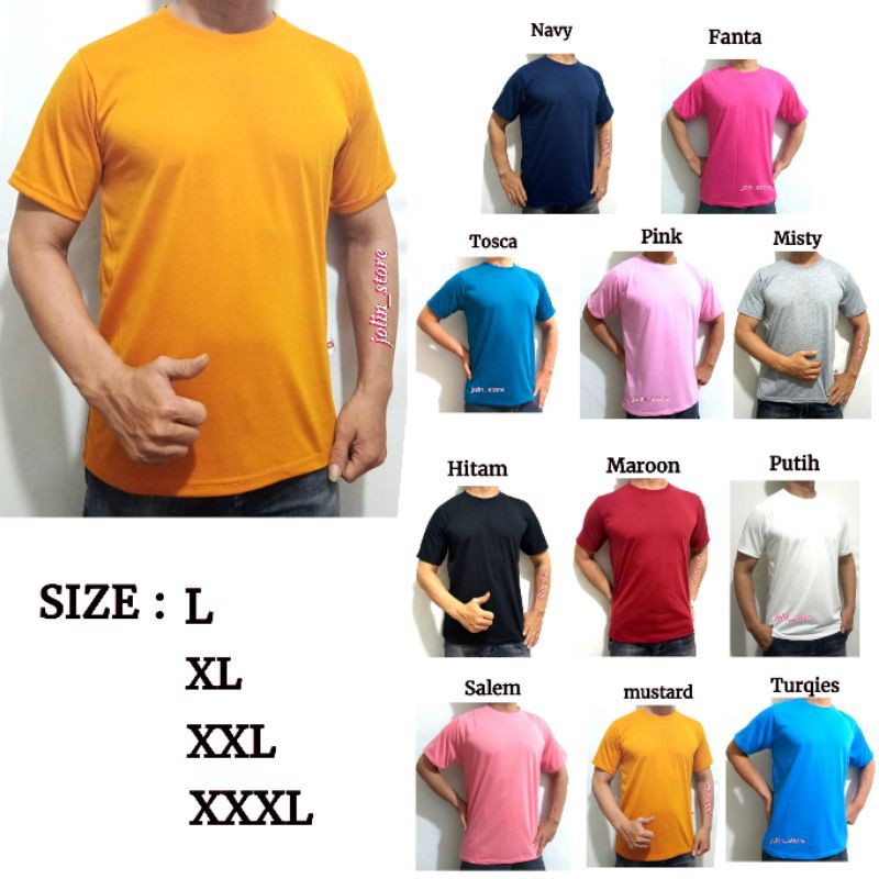 KAOS PRIA KAOS POLOS