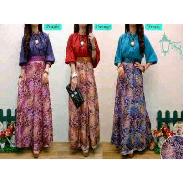 Gamis wolfis batik