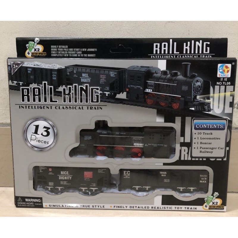 Mainan Kereta Api Rail King 13 Pcs - 19 Pcs