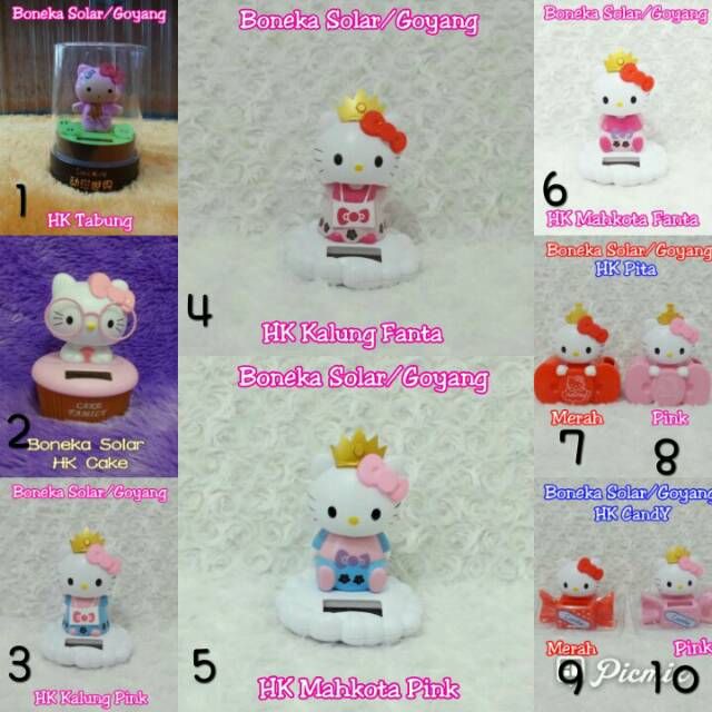 Boneka solar goyang hello kitty