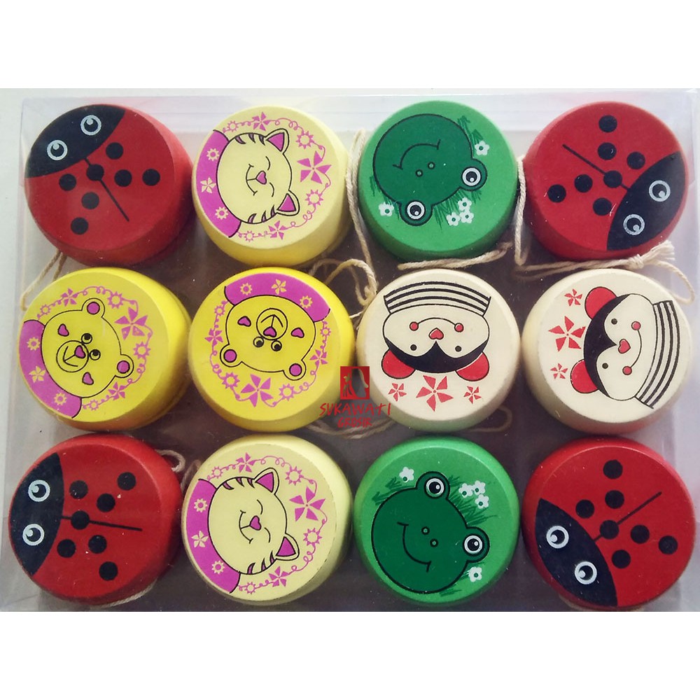Mainan Yoyo Kayu Diameter 5 cm
