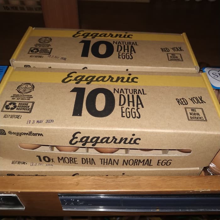 Telur DHA natural Eggarnic 10pcs.