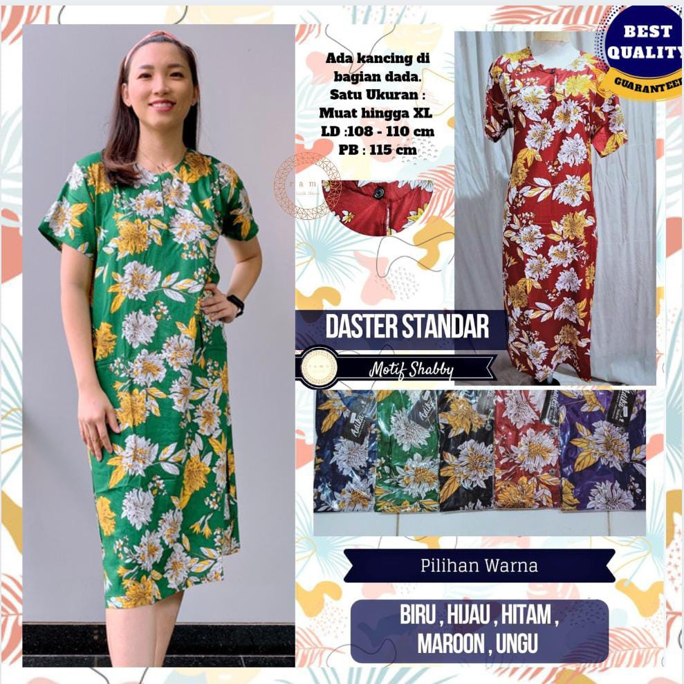 Daster Standar Bunga - Shabby | Daster Murah | Rayon - Print