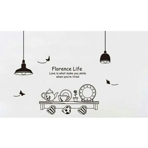 wallsticker porcelain kitchenware