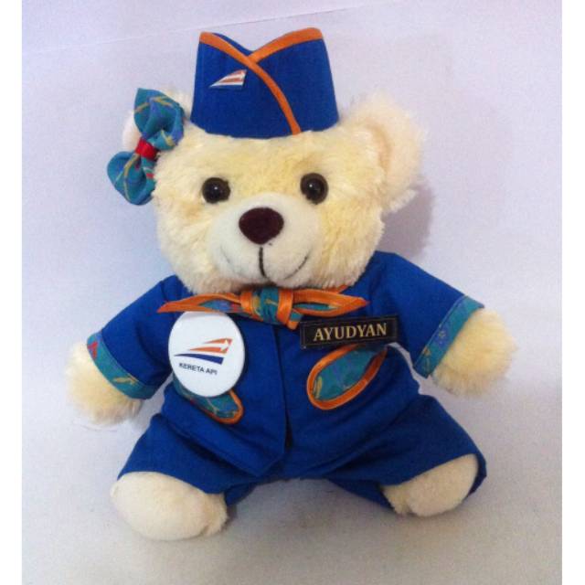 Boneka Teddy Bear Pramugari KAI Kereta Api
