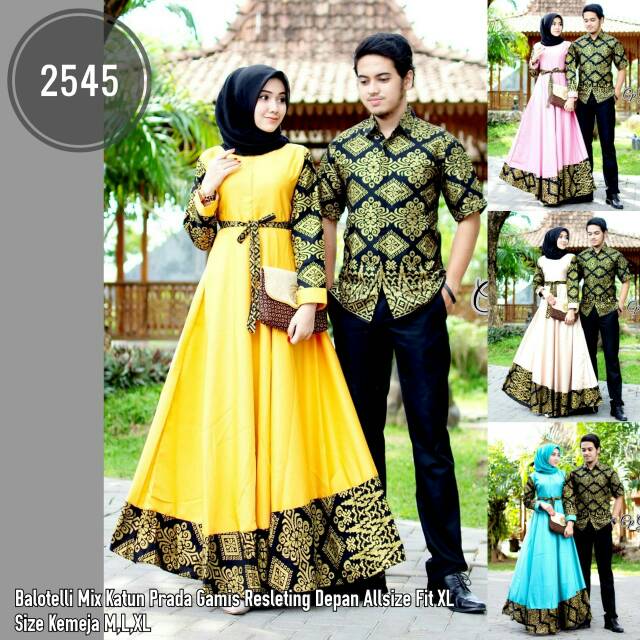 Couple Gamis Balotelli Batik