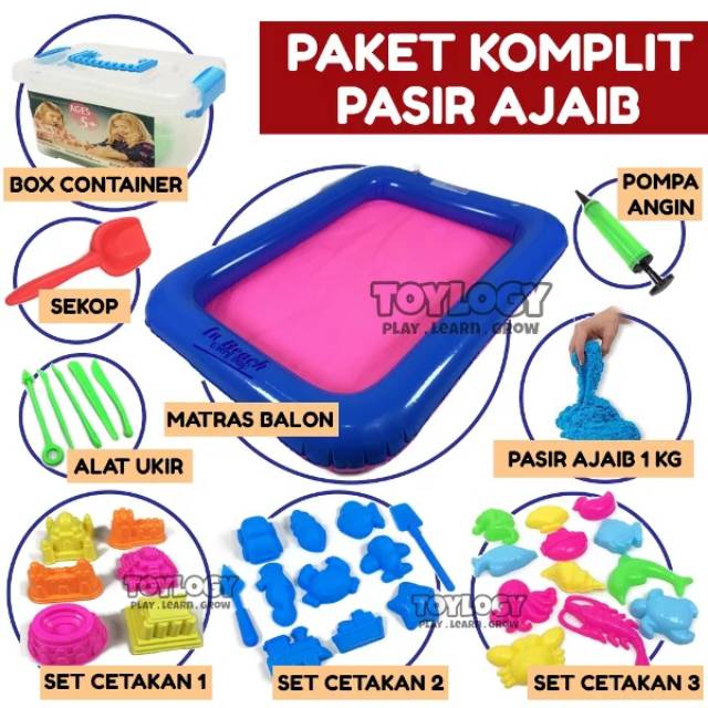 Komplit 1 Set mainan Pasir Ajaib