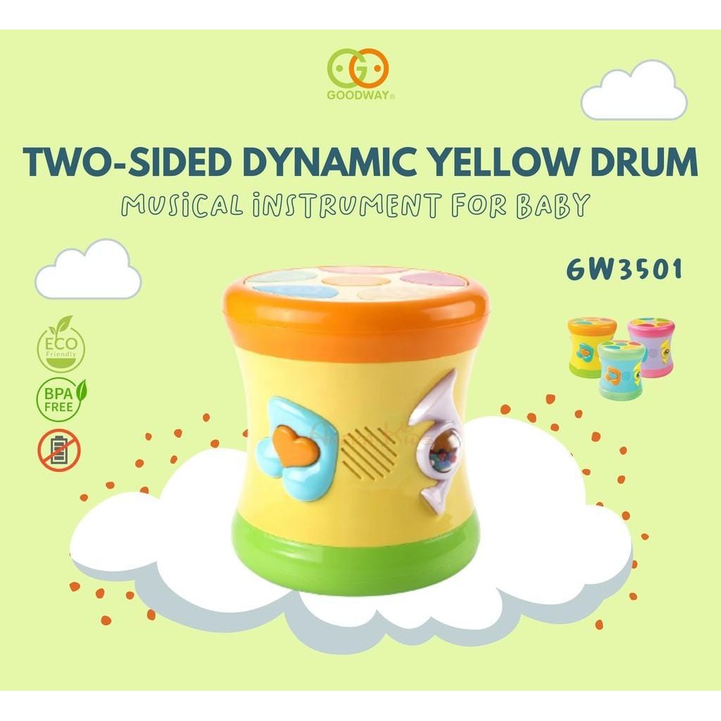 Goodway Two Sided Dynamic Drum Mainan Anak - GW3501C