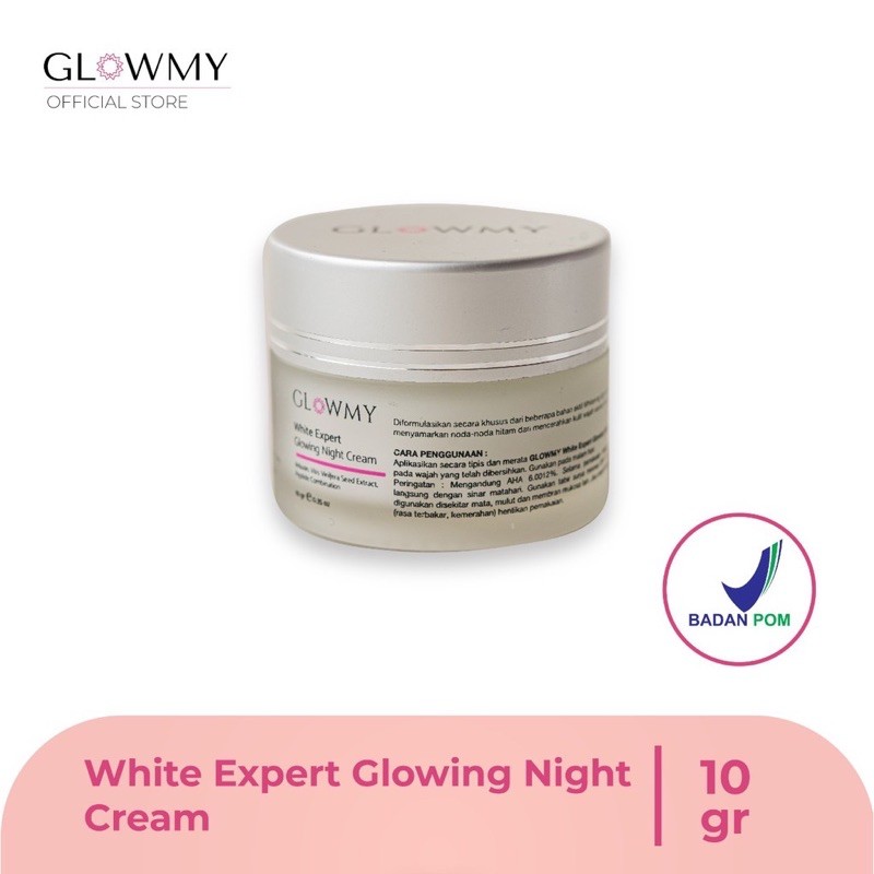 White expert glowing night cream