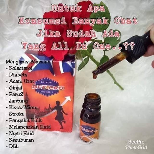 Suplemen kesehatan British Propolis ori 100%