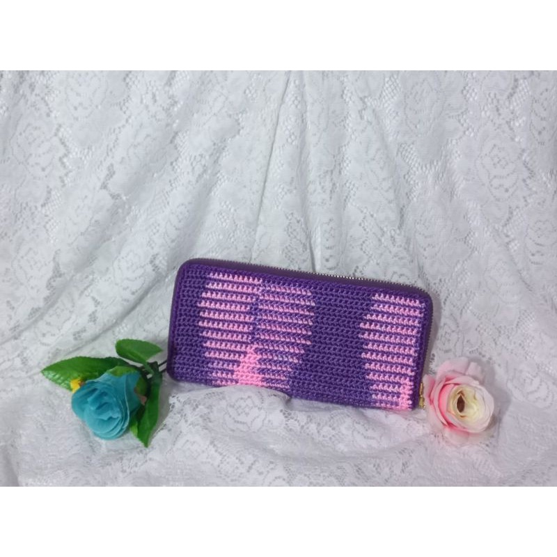 dompet rajut cover inner