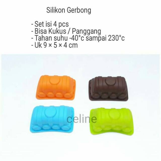 Silikon kue kereta