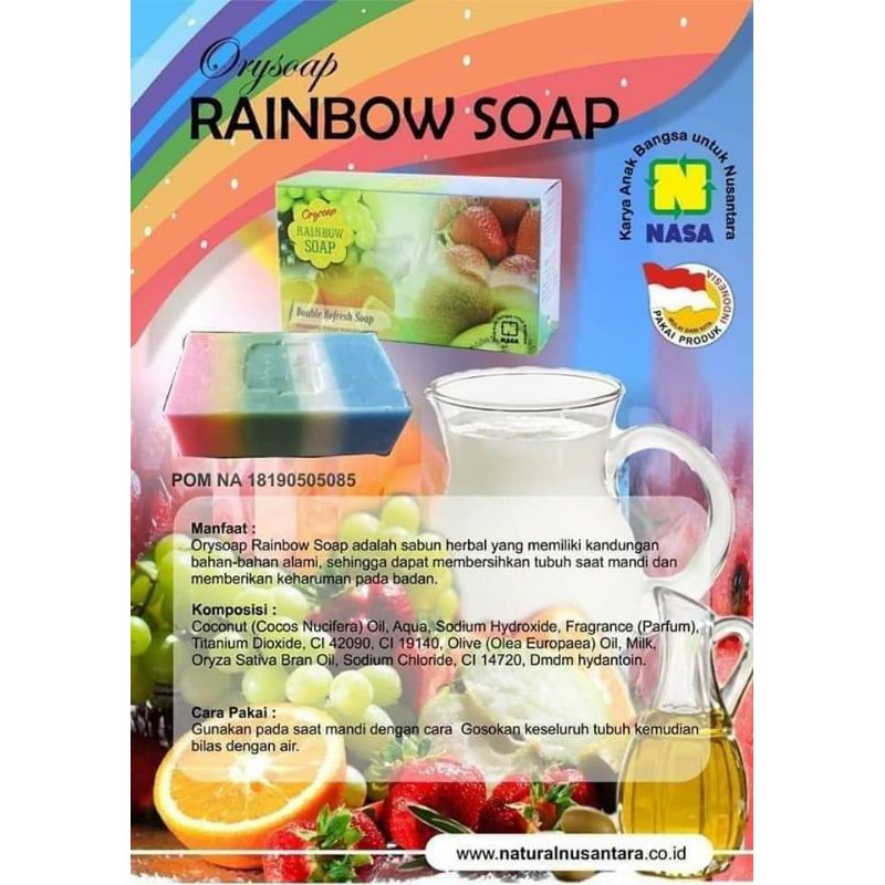 Rainbow soap nasa