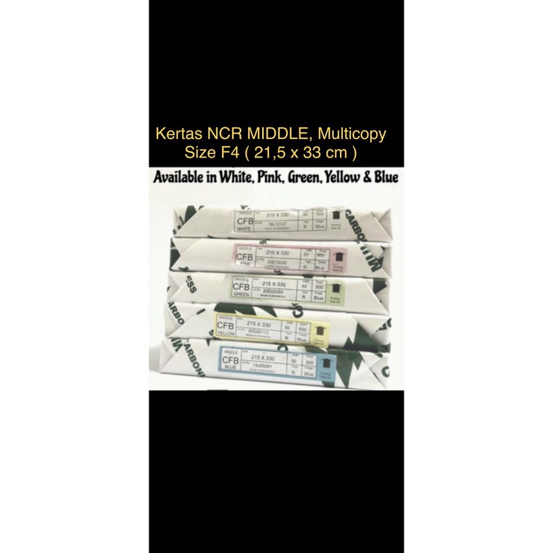 NCR , Merk Multicopy , Middle ukuran Folio