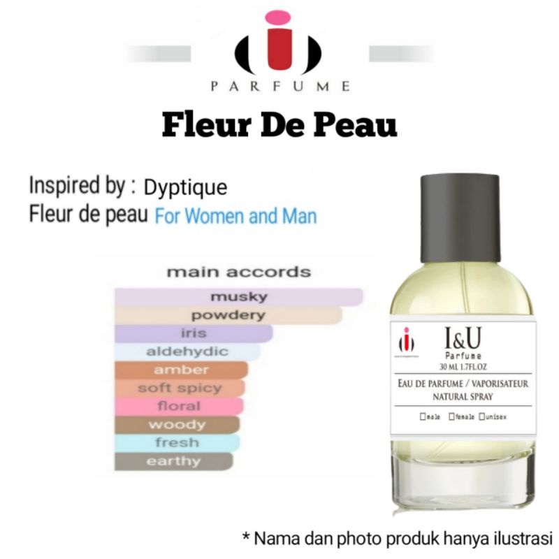 I&U PARFUM FLEUR DE PEAU extrait de Perfume