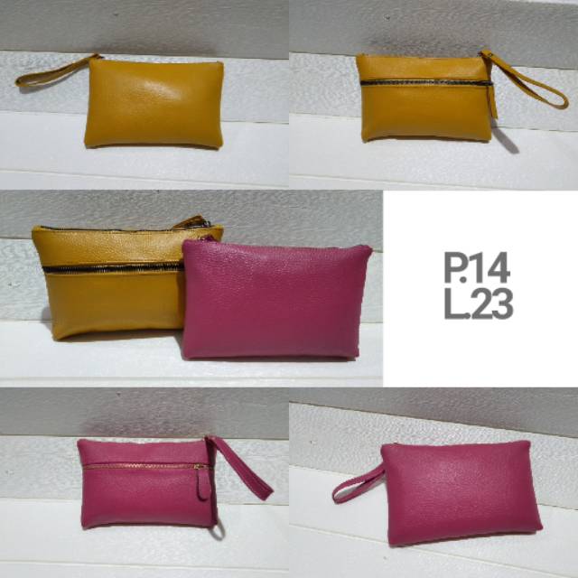 Dompet pouch papirut asli kulit