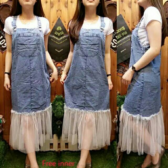 Overall denim tutu layer 21